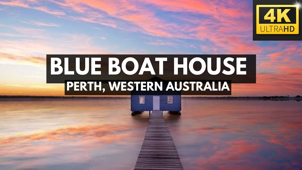 Experience a captivating peek of Crawley Edge Blue Boatshed.