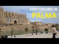 Sightseeing In Palma Local Trains Buses Wooden Train Open Top Bus Public Transport