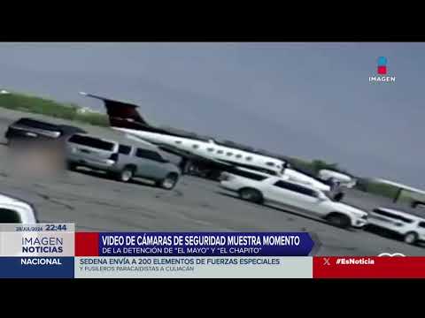 Revelan video de cómo fueron detenidos "El Mayo" Zambada y Joaquín Guzmán López | Imagen Noticias