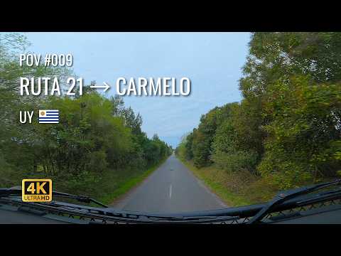 POV #009 — Ruta 21 | Colonia del Sacramento → Carmelo 🇺🇾 | 4K