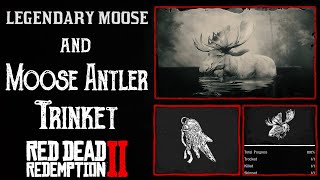 RDR2 Legendary Moose Location | Moose Antler Trinket | +10% Health Exp | Red Dead Redemption 2