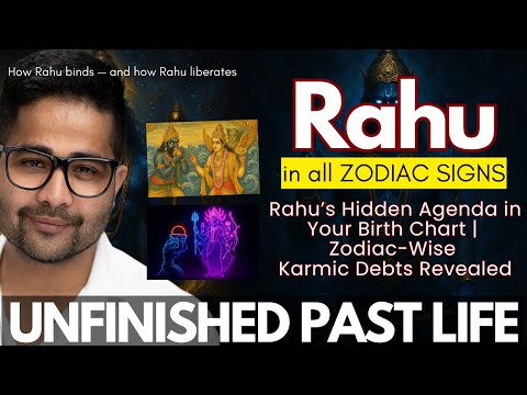 Rahu in 12 Zodiac Signs— Past-Life Desires, Soul Traps& Karmic Liberation- Through Puranas & Jyotish
