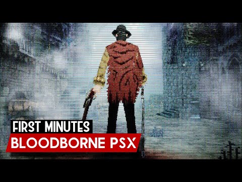 Bloodborne PSX Demake Playthrough - Exploring Yharnam