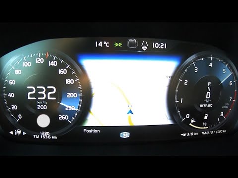 2020 Volvo XC90 B6 Mild-Hybrid AWD 0-100 kmh kph 0-60 mph Tachovideo Beschleunigung Acceleration