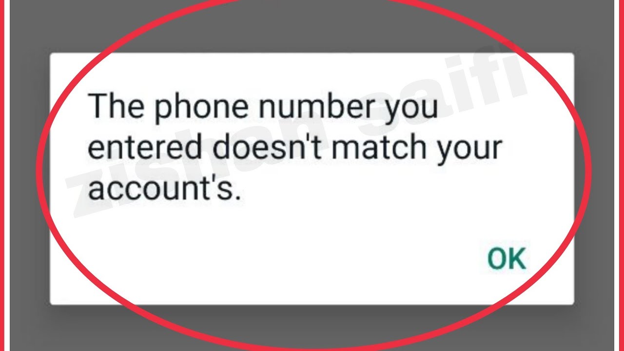 Why won't it let me change my WhatsApp phone number?