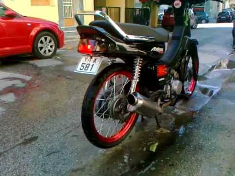 honda astrea grand with protech tri oval exhaust
