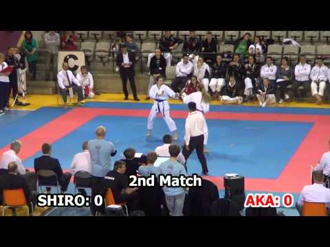 2015 JKA European Championship - Junior Ladies Team Kumite