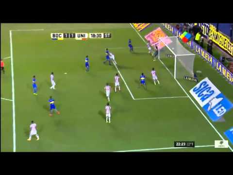 Golazo de Nicolas Lodeiro - Boca Juniors 1 Vs 1 Union (SF) - Fecha 7 - Liga Argentina