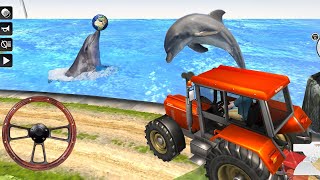 Real Tractor Trolley Simulator-Gameplay | Android games 2022