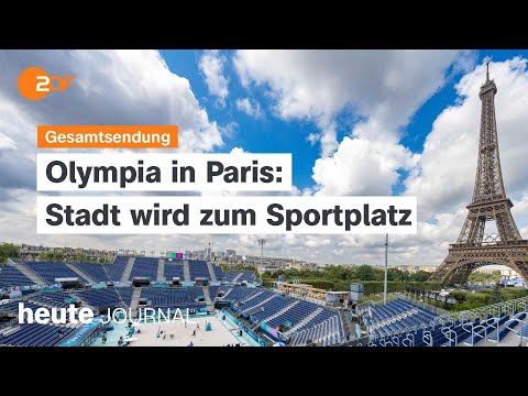 heute journal vom 24.07.2024 Start Olympia, Sommerpressekonferenz, Netanjahu US-Kongress