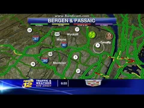 News 12 New Jersey Traffic and Weather 4/28/2014: Another Pulaski Skyway Traffic Report