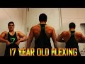 17 Year Old Teen Bodybuilder: Stringer Flexing 2!
