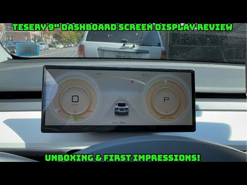 TESERY 9" Dashboard Screen Display Review - Unboxing & First Impressions!