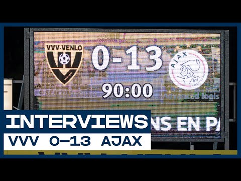 🤯 0-13! | Ten Hag, De Koning, Blind en Swinkels | Interviews | VVV - Ajax | Eredivisie