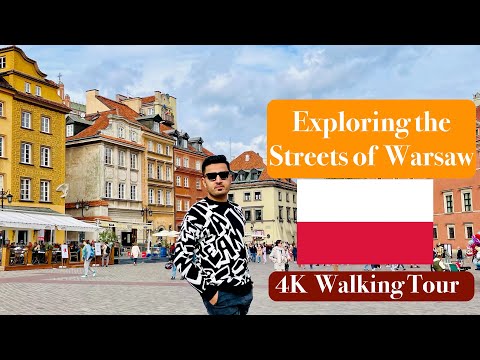 Exploring the Streets of Warsaw - 4K City Walking Tour | Day 01