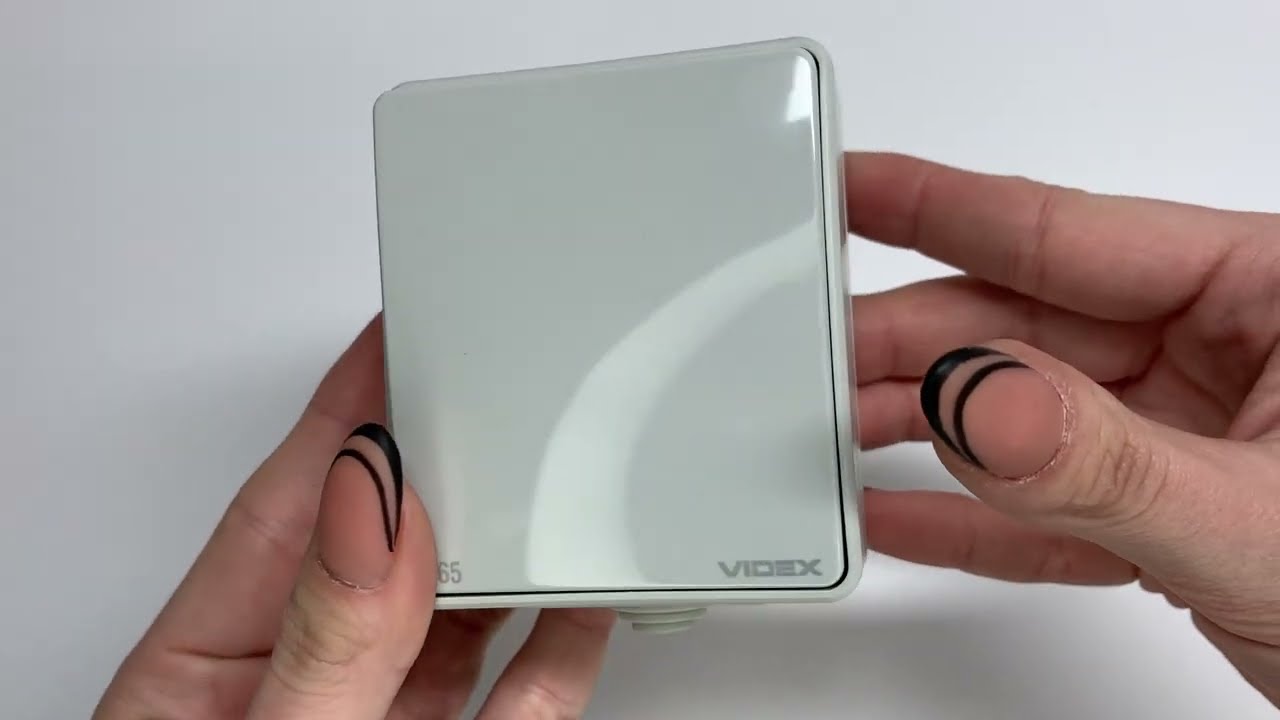 Выключатель одноклавишный наружный VIDEX BINERA IP65 VF-BNW11-G