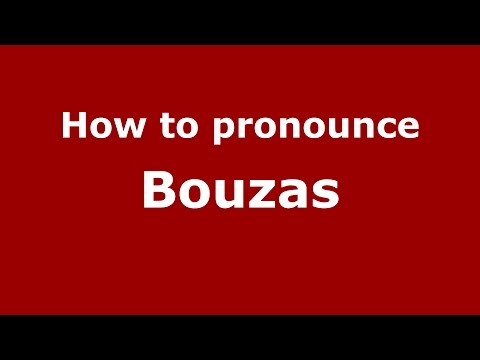 How to pronounce Bouzas