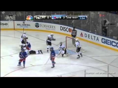 Pittsburgh Penguins @ New York Rangers Highlights 4/3/13