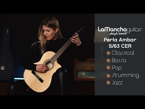 Демонстрация звучания классической гитары La Mancha Perla Ambar S/63-CER