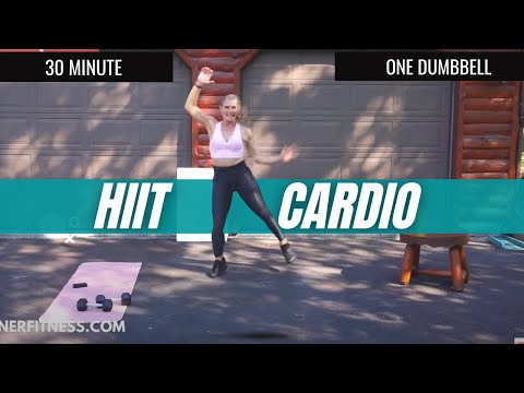 30 Minute Cardio HIIT With Weights // NO REPEAT HOME WORKOUT!