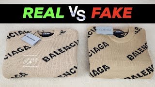 How to Spot a Fake Balenciaga Logo Sweater Real vs Fake
