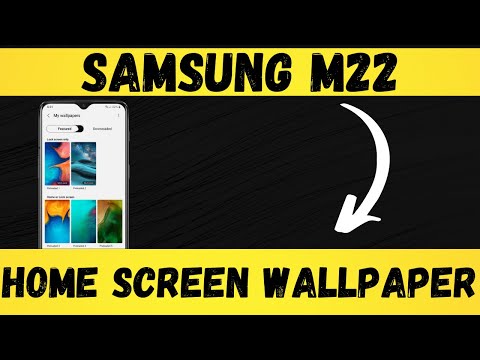 Samsung M22 Home screen wallpaper settings