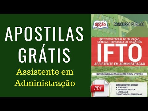 Download Apostila IFTO 2019 Grátis