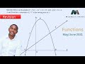 Functions Revision Question 5 Mathematics DBE 2021 Mlungisi Nkosi