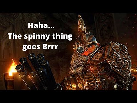 What happens when a medieval fantasy game.....gets a gatling gun?