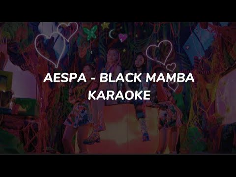 AESPA 에스파 'Black mamba' Karaoke + easy lyrics