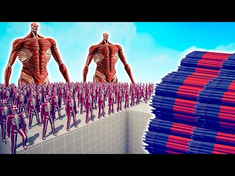 100x COLOSSAL TITAN + GIANT vs EVERY GOD - TABS | Totally Accurate Battle Simulator 2025