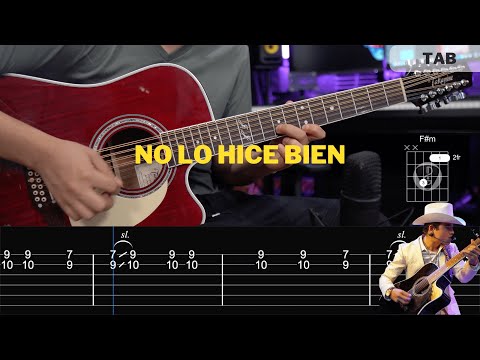 No lo hice bien - Los Plebes del Rancho / Tablatura - Acordes - Tutorial - Adornos