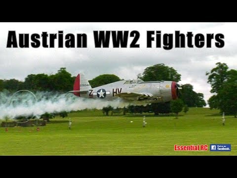 FULL THROTTLE FAST PASSES - Austrian WW2 Fighters (KOLM and MOKI engines)