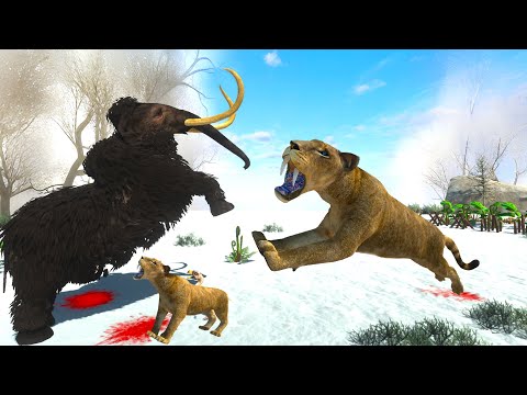 New Update SMILODON TEAM ATTACK DINOSAURS - Animal Revolt Battle Simulator
