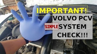 EASY IMPORTANT CHECK - #VOLVO PCV SYSTEM! PREVENT MASSIVE ENGINE OIL LEAKS. #pistonshack #volvoXC70