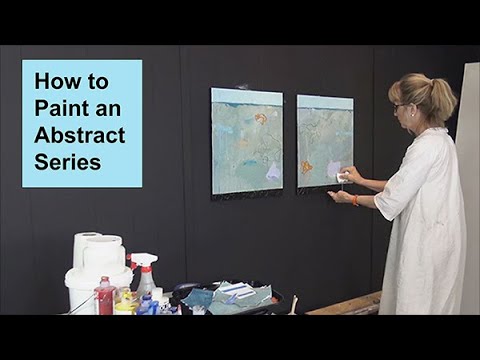 How To Paint an Abstract Series / Art with Adele