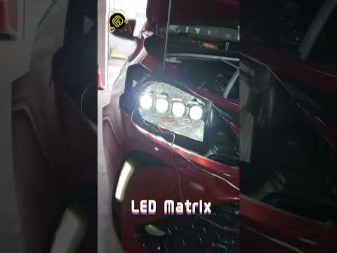 LED Matrix on Vios/Yaris. Headlight retrofit projectors #shorts