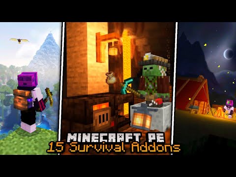 15 Useful Minecraft PE Survival Add-ons/Mods To Improve 1.18 Gameplay