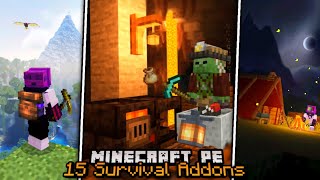 15 Useful Minecraft PE Survival Add-ons/Mods To Improve 1.18 Gameplay