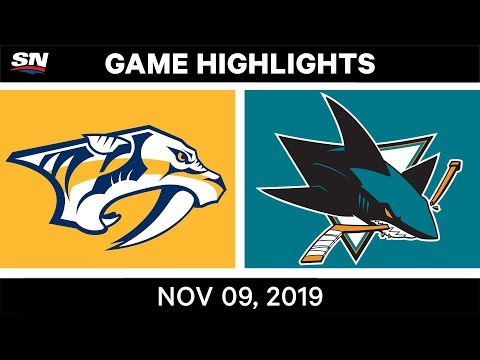 NHL Highlights | Predators vs. Sharks – Nov. 9, 2019