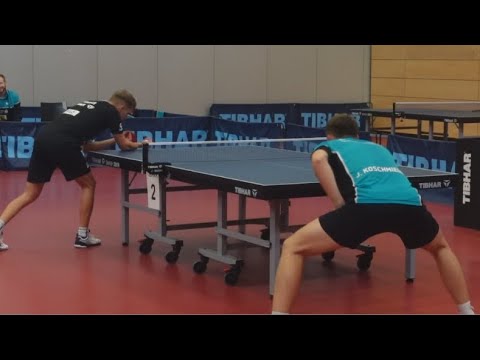 J.Koschmieder : P.Hribar | 1:0 TTC SR Hohenstein-Ernstthal : 1. FC Saarbrücken-TT II