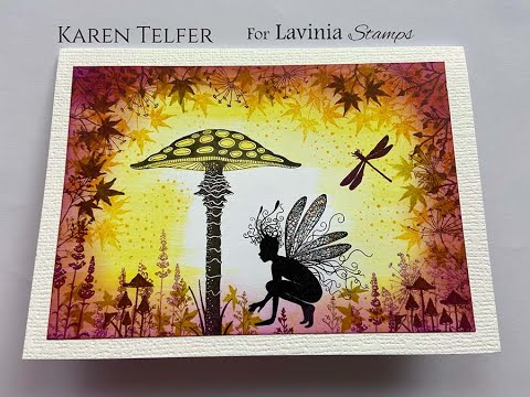 Toadstool Fun by Karen Telfer - A Lavinia Stamps Tutorial