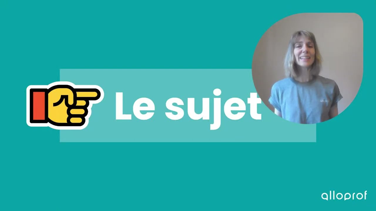 Le sujet