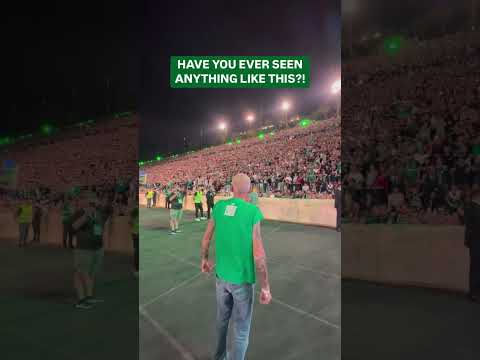 Panathinaikos fans on fire 🔥☘️