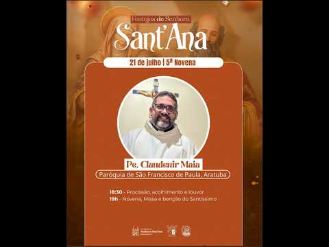 5ª NOVENA | FESTA DE SENHORA SANT'ANA 2026 | PARAMOTI/CE.