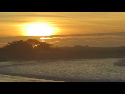 Evening surf at Asilomar State Beach 