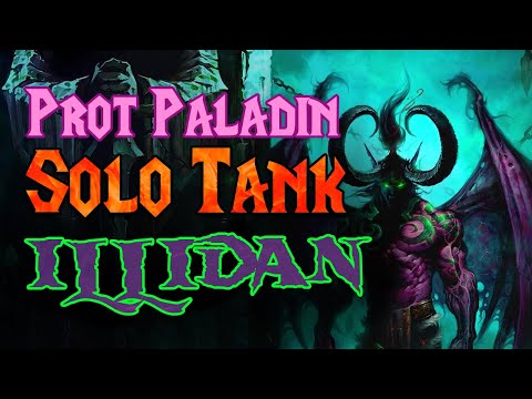 Illidan Solo Tank Prot Paladin POV - TBC Classic
