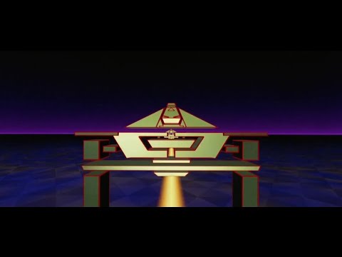 Tron 1982 | A pair of Recognizers chase the Solar Sail after Flynn is rescued |