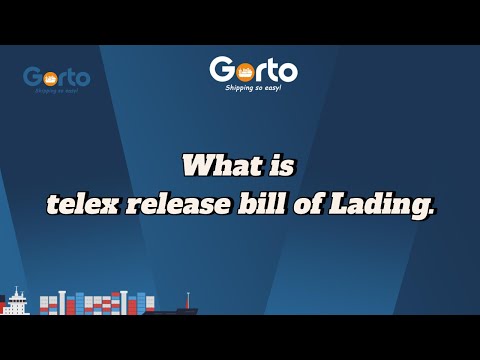What is telex release bill of Lading