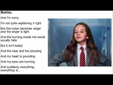 Quiet Matilda Musical Lyrics
